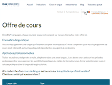 Tablet Screenshot of immersionlinguistique.com